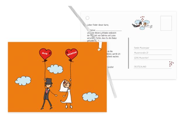 Tolle Hochzeitskarten finden Sie auf karten-paradies.de